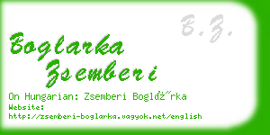 boglarka zsemberi business card